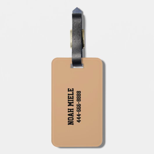 Custom School Varsity Sport Label Bagagelabel (Achterkant verticaal)