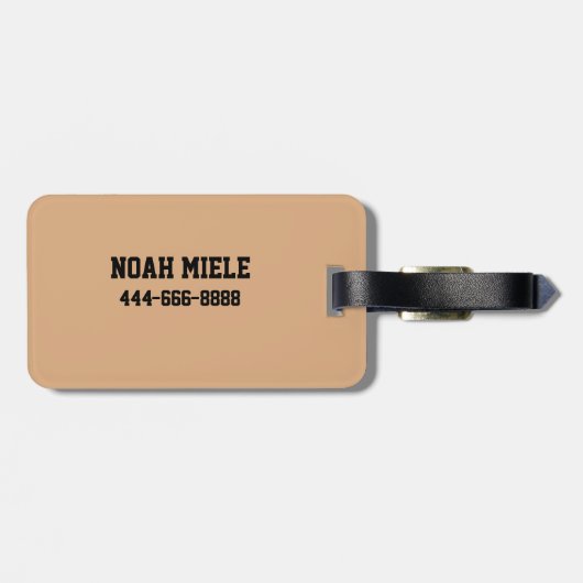 Custom School Varsity Sport Label Bagagelabel (Achterkant horizontaal)