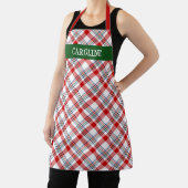 Custom Schots Rood Groen Wit Geel Plaid Schort (Insitu)