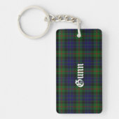 Custom Schotse Gunn Tartan Plaid Sleutelhanger (Voorkant)