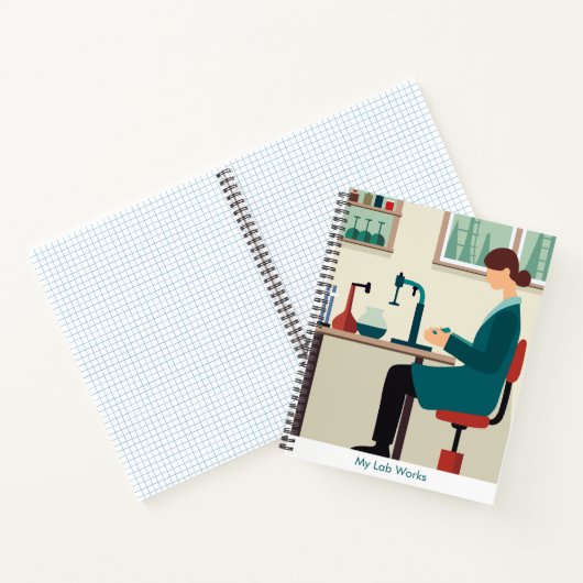 Custom Science Lab Student Spiral Notebook Notitieboek (Binnen)