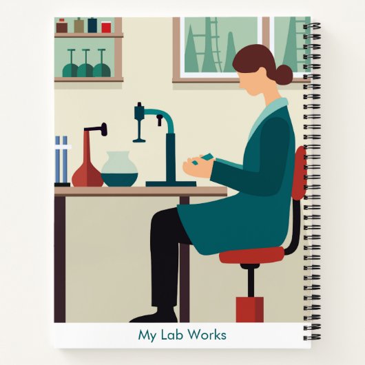 Custom Science Lab Student Spiral Notebook Notitieboek (Achterkant)