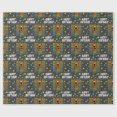 Custom Scooby-Doo Ruh Roh Happy Birthday Cadeaupapier (Vlak)