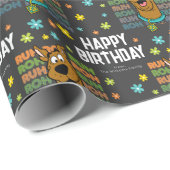 Custom Scooby-Doo Ruh Roh Happy Birthday Cadeaupapier (Rol Hoek)