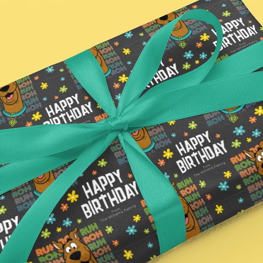 Custom Scooby-Doo Ruh Roh Happy Birthday Cadeaupapier
