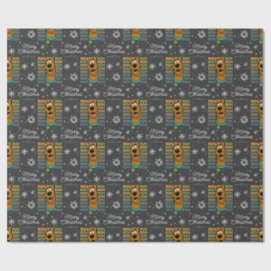 Custom Scooby-Doo Ruh Roh Kerstmis Snowflake Cadeaupapier (Vlak)
