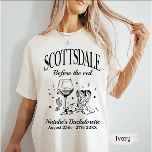 Custom Scottsdale Bache Party voor de sluier T-shirt