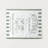 Custom Scottsdale Bache Party voor de sluier Wandkleed (Voorkant (horizontaal))