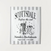 Custom Scottsdale Bache Party voor de sluier Wandkleed (Voorkant)