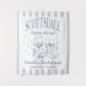 Custom Scottsdale Bache Party voor de sluier Wandkleed (Voorkant)