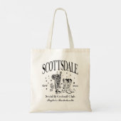 Custom Scottsdale Bachelorette Party bruidsmeisje Tote Bag (Achterkant)