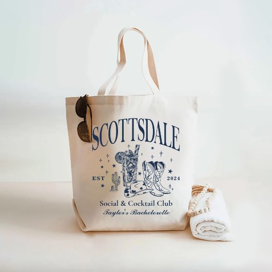 Custom Scottsdale Bachelorette Party bruidsmeisje Tote Bag