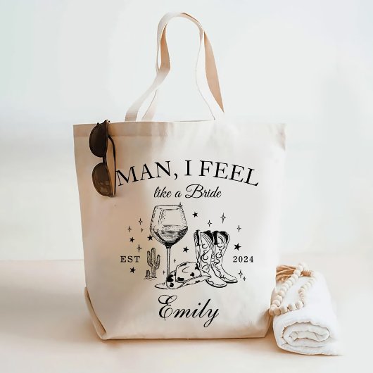 Custom Scottsdale Bachelorette Party Man Ik voel m Tote Bag