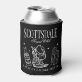 Custom Scottsdale Bachelorette Party Social Club Blikjeskoeler (Blikje Voorkant)