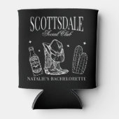 Custom Scottsdale Bachelorette Party Social Club Blikjeskoeler (Voorkant)