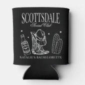 Custom Scottsdale Bachelorette Party Social Club Blikjeskoeler (Achterkant)