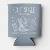 Custom Scottsdale Bachelorette Party Social Club Blikjeskoeler (Voorkant)