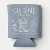 Custom Scottsdale Bachelorette Party Social Club Blikjeskoeler (Achterkant)