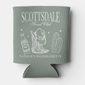 Custom Scottsdale Bachelorette Party Social Club Blikjeskoeler (Voorkant)