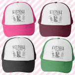 Custom Scottsdale Bachelorette Party Social Club Trucker Pet<br><div class="desc">Maak je klaar om hoofden te draaien op je Scottsdale bachelorette bash met onze Custom Scottsdale Bachelorette Party Social Club Trucker Hat! Dit pet is het ultieme accessoire voor uw persoonlijke luxe vrijgezellenervaring, boordevol met alle belangrijke kenmerken om het onvergetelijk te maken. Vervaardigd voor de bruid en haar posse, onze...</div>