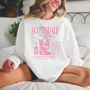 Custom Scottsdale Bachelorette Party Social Club Trui