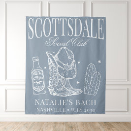 Custom Scottsdale Bachelorette Party Social Club Wandkleed