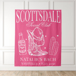 Custom Scottsdale Bachelorette Party Social Club Wandkleed