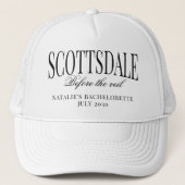 Custom Scottsdale Voor De Veil Bachelorette Trucker Pet (Voorkant)