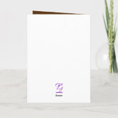 Custom Script Bloemen Familie Recept Mom Moederdag Kaart (Achterkant)