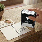 Custom Script Lash Brow Studio Name Address Phone Zelfinktende Stempel