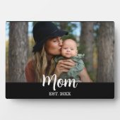 Custom Script Mom Est. Photo  Fotoplaat (voorkant)