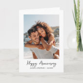 Custom Scripty Foto Happy Jubileum Kaart (Voorkant)