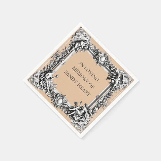 Custom Scroll Frame – Elegant funeral brown mocha Servet (Hoek)