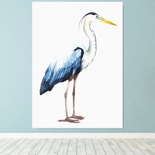 Custom Seabird Heron II Canvas Afdruk (Insitu (Houten vloer))