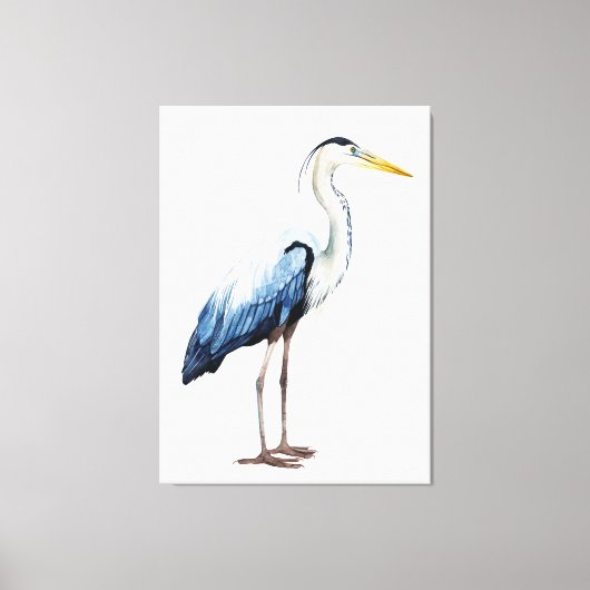Custom Seabird Heron II Canvas Afdruk (Voorkant)