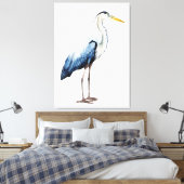 Custom Seabird Heron II Canvas Afdruk (Insitu (Slaapkamer))