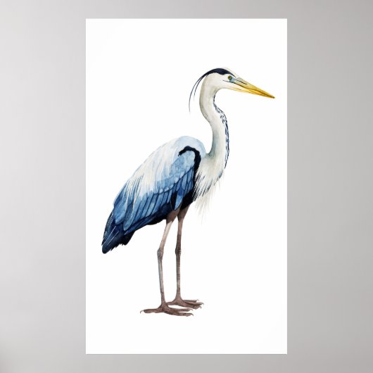 Custom Seabird Heron II Poster (Voorkant)