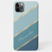 Custom Seafoam Blauwgroen Blauwe Oceaan Groene Str Case-Mate iPhone Case (Achterkant)