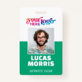 Custom Security Badge Employee/Event ID with Photo (Voorkant)