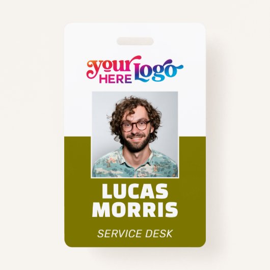 Custom Security Badge Employee/Event ID with Photo (Voorkant)