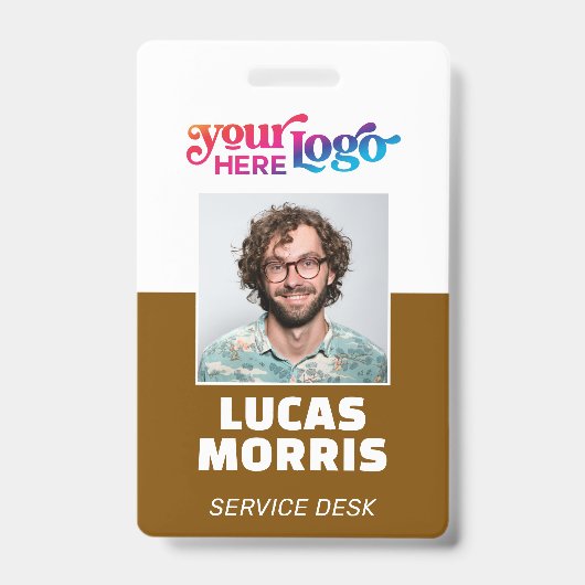 Custom Security Badge Employee/Event ID with Photo (Front)