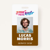 Custom Security Badge Employee/Event ID with Photo (Voorkant)