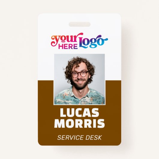 Custom Security Badge Employee/Event ID with Photo (Voorkant)