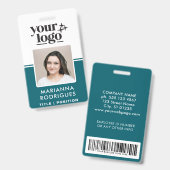 Custom Security Logo Foto Barcode Medewerker Badge (Front & Back)