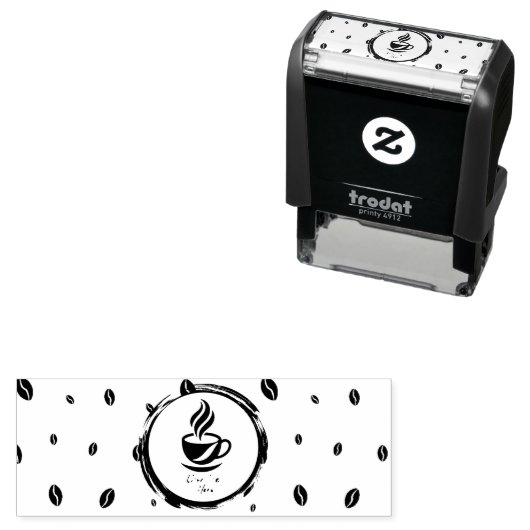 Custom Self Inking Rubber Stamp with Logo Zelfinktende Stempel (In situ)