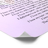 Custom Self Love Affirmming Poster (Hoek)