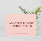 Custom Self Love Card Positive Affirmation for Her Feestdagenkaart (Staand voorkant)