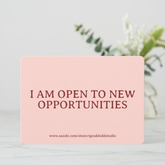 Custom Self Love Card Positive Affirmation for Her Feestdagenkaart (Staand voorkant)