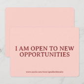 Custom Self Love Card Positive Affirmation for Her Feestdagenkaart (Voorkant / Achterkant)