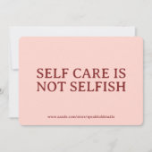 Custom Self-Love & Mental Health Reminder Card Set Feestdagenkaart (Voorkant)